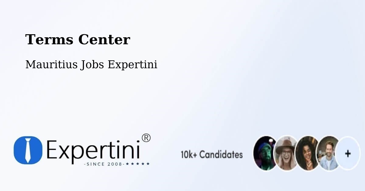Terms of Service – Saint Hubert - Mauritius Jobs Expertini